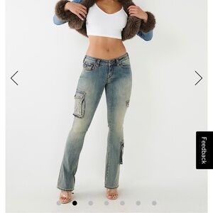 True Religion Relaxed Fit Blue Jeans